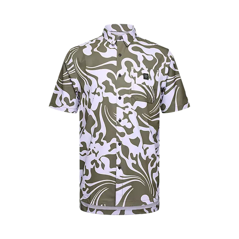 Fox Racing Ranger Short Sleeve Woven Mtb Jersey - Military Green 1