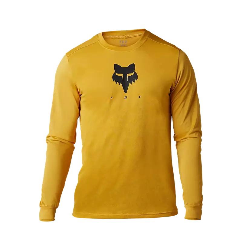 Fox Racing Ranger Tru Dri Long Sleeve Mtb Jersey - Daffodil 1