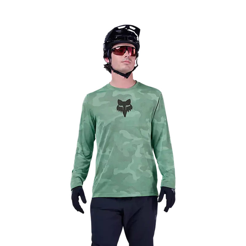 Fox Racing Ranger Tru Dri Long Sleeve Mtb Jersey - Pine 3