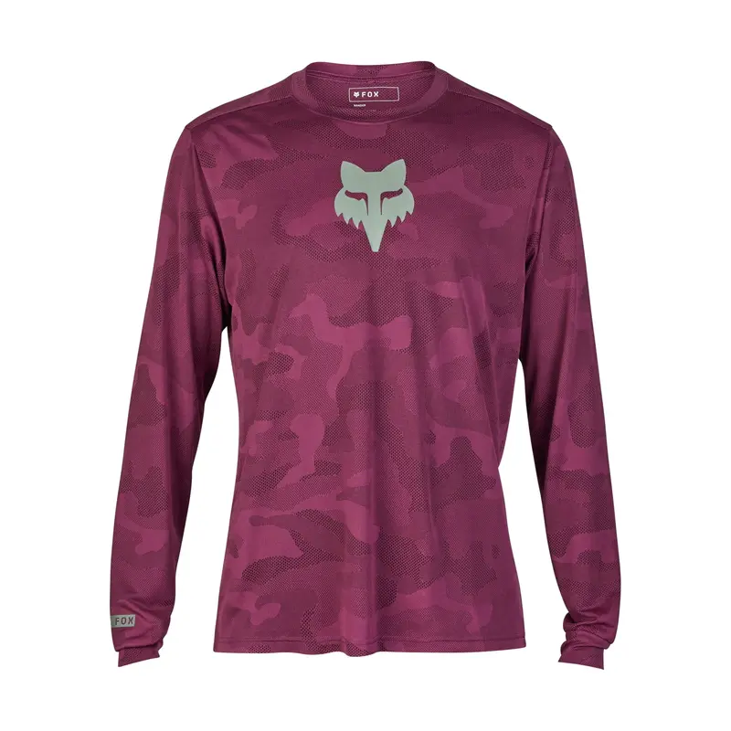 Fox Racing Ranger Tru Dri Long Sleeve Mtb Jersey - Sangria 1