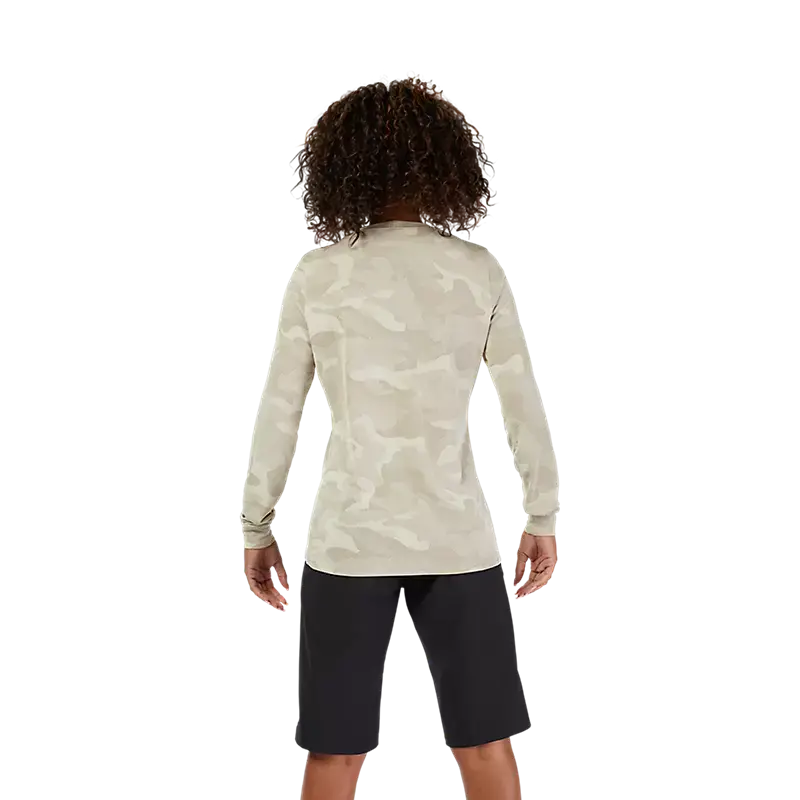 Fox Racing Ranger Tru Dri Long Sleeve Mtb Jersey - Womens - Cream 4