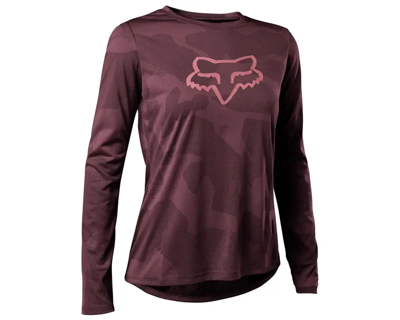 Fox Racing Ranger Tru Dri Long Sleeve Mtb Jersey - Womens - Dark Maroon 1