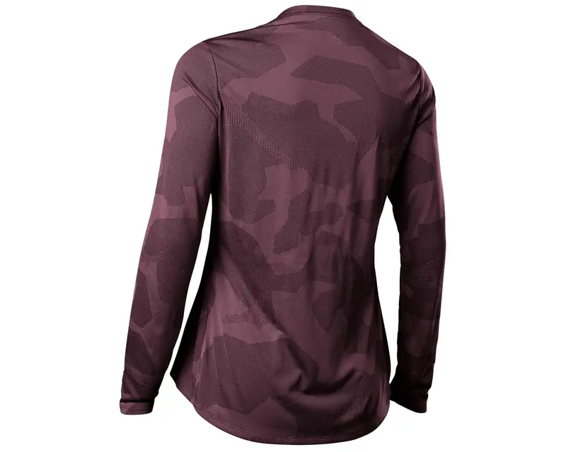 Fox Racing Ranger Tru Dri Long Sleeve Mtb Jersey - Womens - Dark Maroon 2