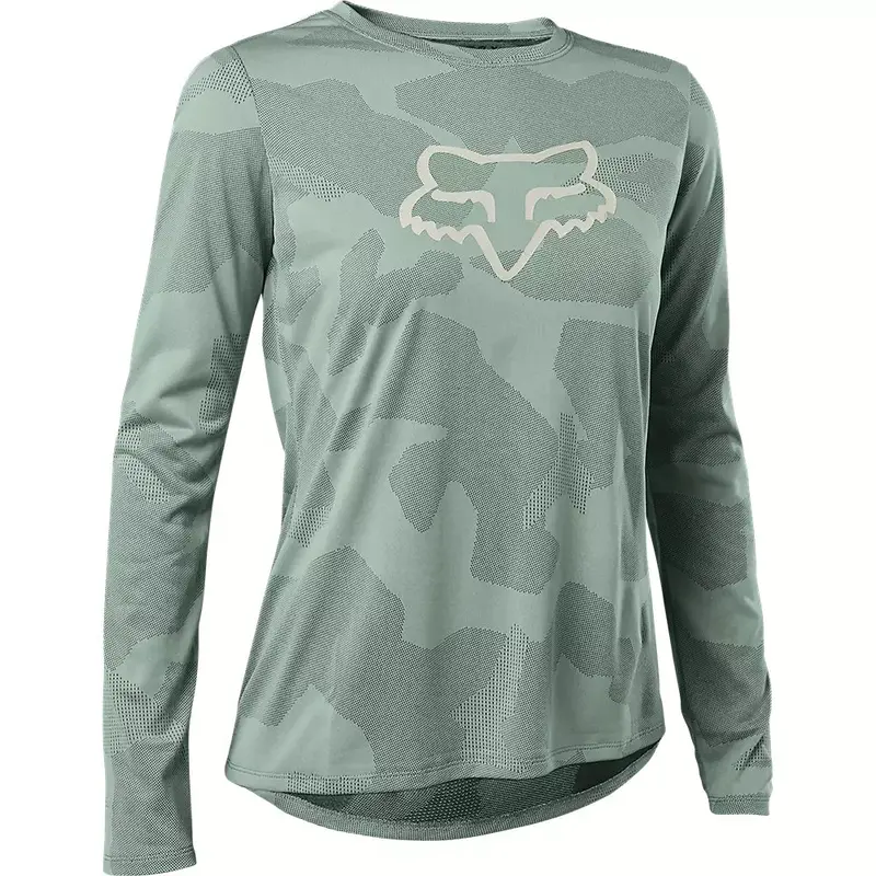 Fox Racing Ranger Tru Dri Long Sleeve Mtb Jersey - Womens - Eucalyptus 1