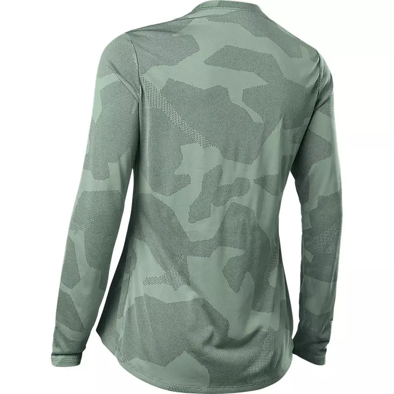 Fox Racing Ranger Tru Dri Long Sleeve Mtb Jersey - Womens - Eucalyptus 2