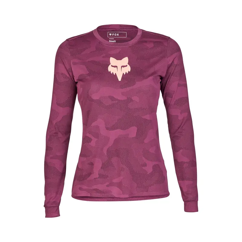 Fox Racing Ranger Tru Dri Long Sleeve Mtb Jersey - Womens - Sangria 1