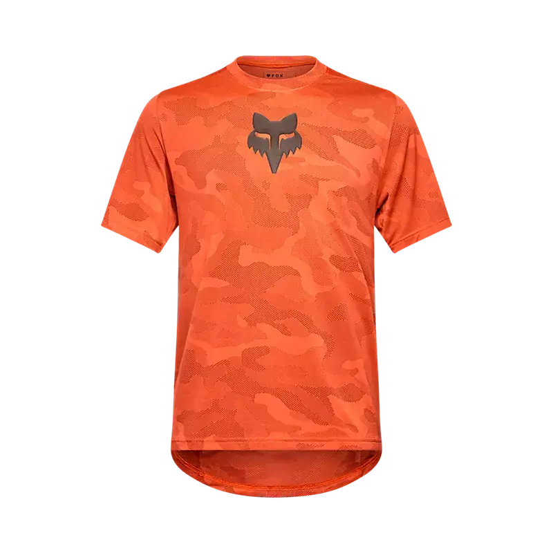 Fox Racing Ranger Tru Dri Short Sleeve Mtb Jersey - Blood Orange 1
