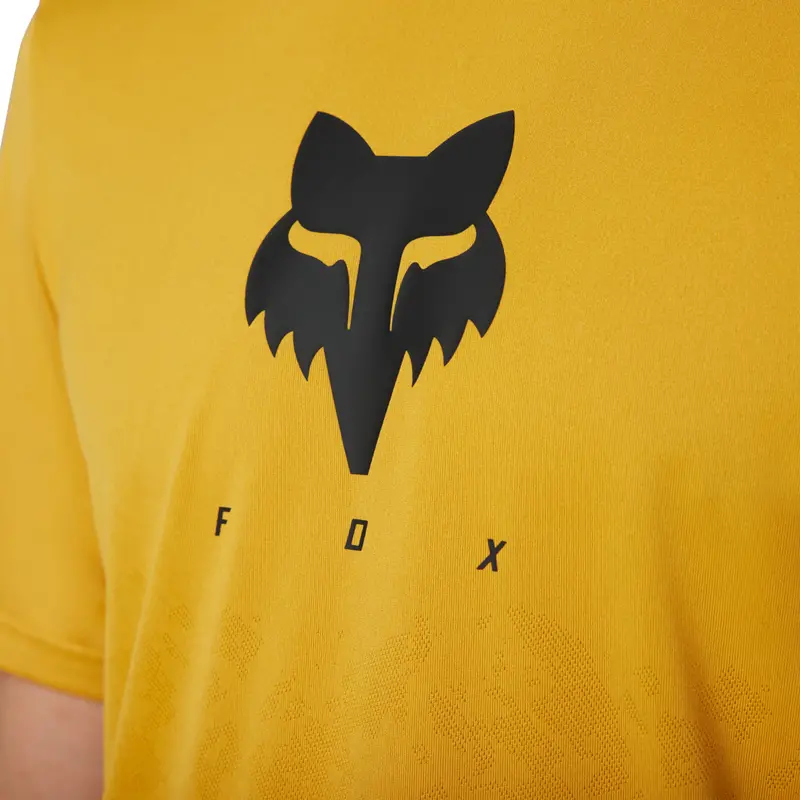 Fox Racing Ranger Tru Dri Short Sleeve Mtb Jersey - Daffodil 3