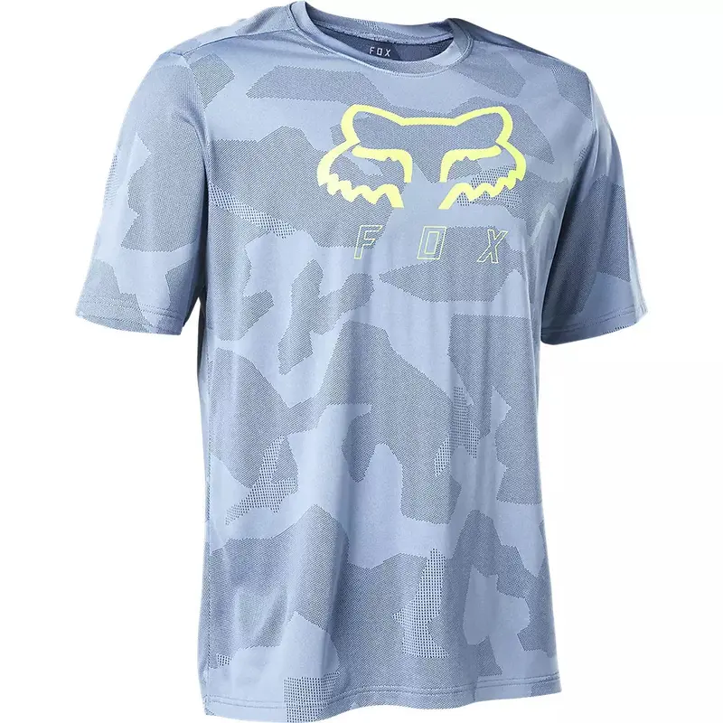 Fox Racing Ranger Tru Dri Short Sleeve Mtb Jersey - Dusty Blue 1