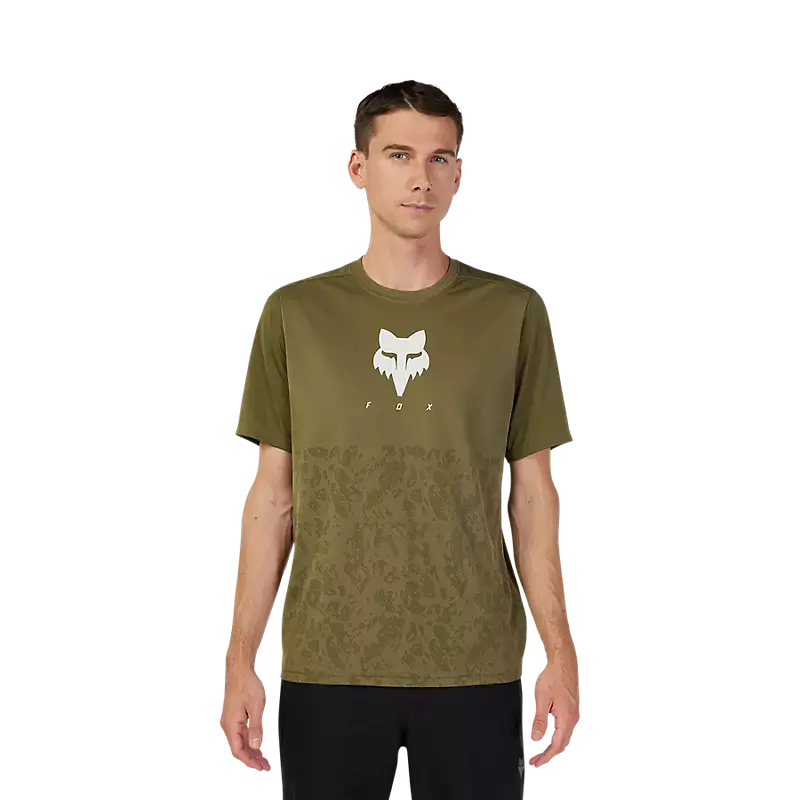 Fox Racing Ranger Tru Dri Short Sleeve Mtb Jersey - Olive Green 2