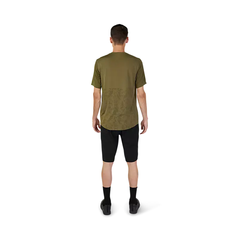Fox Racing Ranger Tru Dri Short Sleeve Mtb Jersey - Olive Green 3