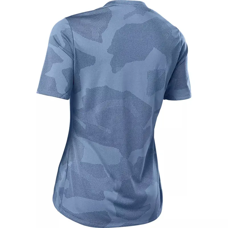 Fox Racing Ranger Tru Dri Short Sleeve Mtb Jersey - Womens - Dusty Blue 2