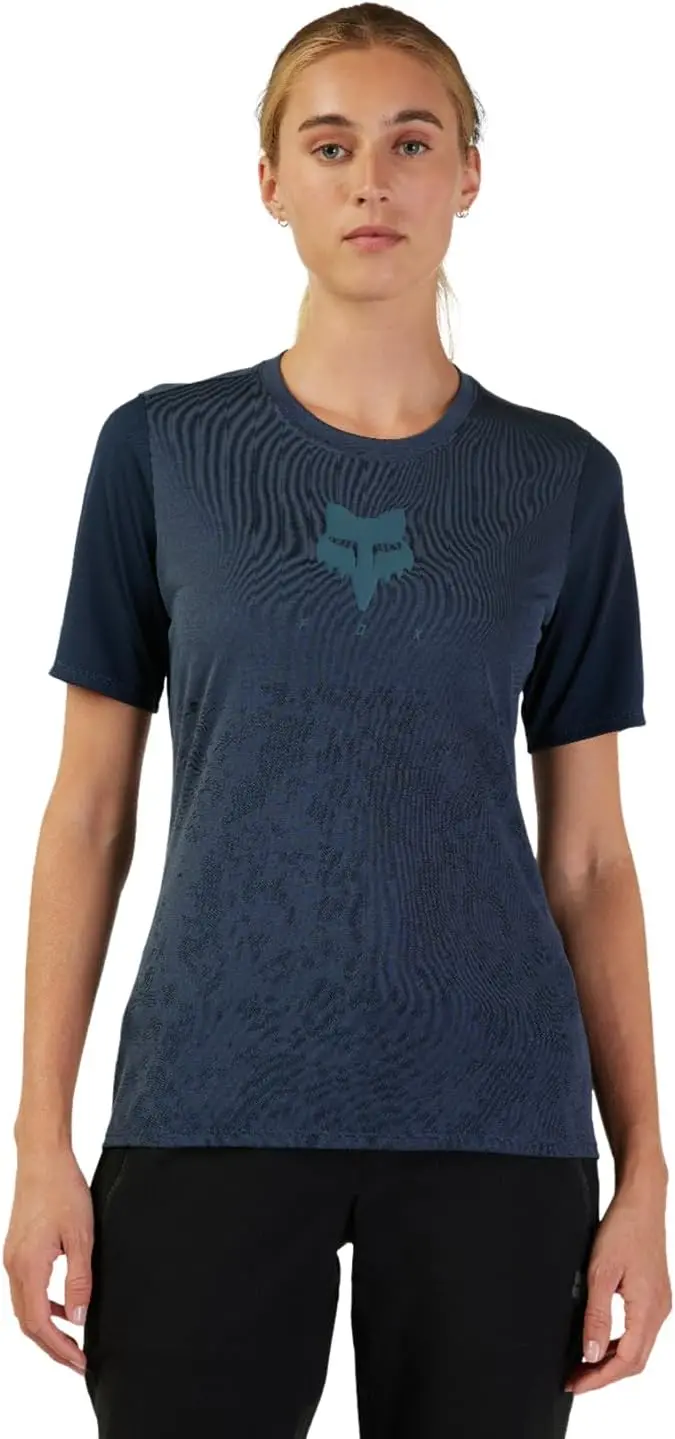 Fox Racing Ranger Tru Dri Short Sleeve Mtb Jersey - Womens - Midnight 2