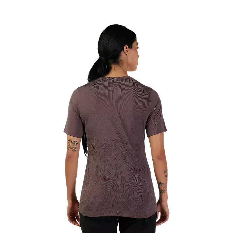 Fox Racing Ranger Tru Dri Short Sleeve Mtb Jersey - Womens - Purple 2