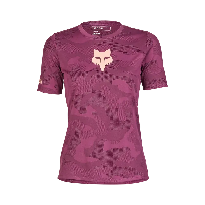 Fox Racing Ranger Tru Dri Short Sleeve Mtb Jersey - Womens - Sangria 1