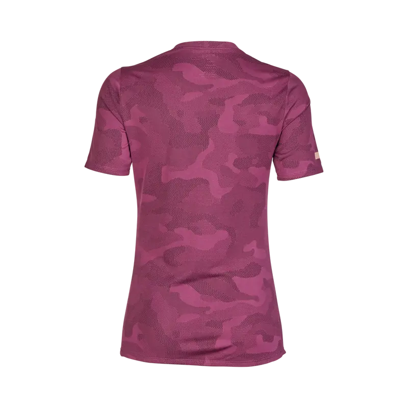 Fox Racing Ranger Tru Dri Short Sleeve Mtb Jersey - Womens - Sangria 2