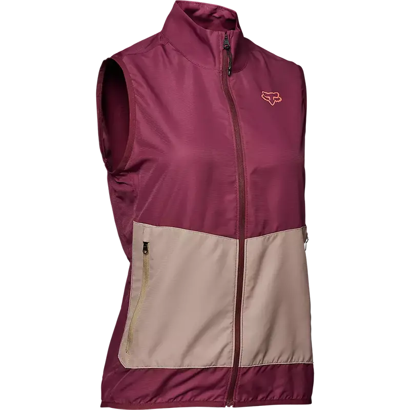 Fox Racing Ranger Wind Cycling Vest - Womens - Dark Maroon 1
