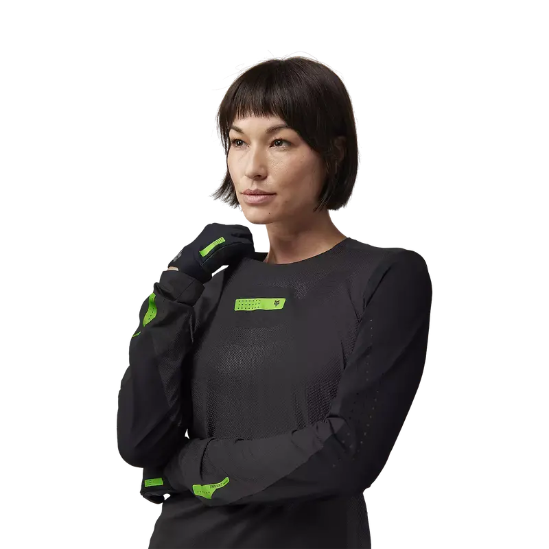 Fox Racing Rawtec Long Sleeve Mtb Jersey - Womens - Black 3