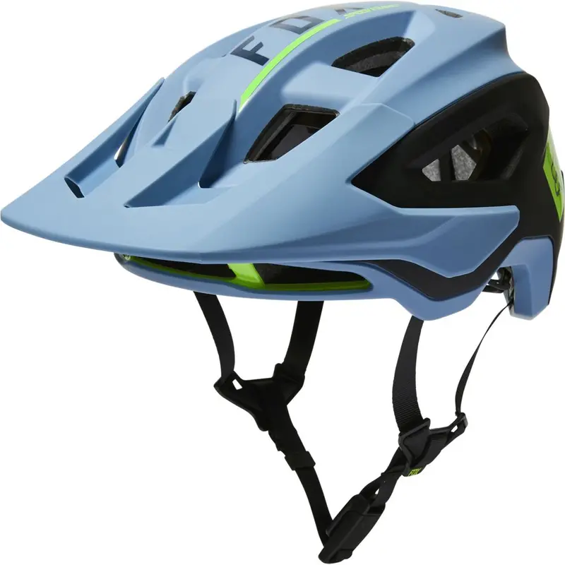 Fox Racing Speedframe Pro Mtb Helmet - Blocked - Dusty Blue 1