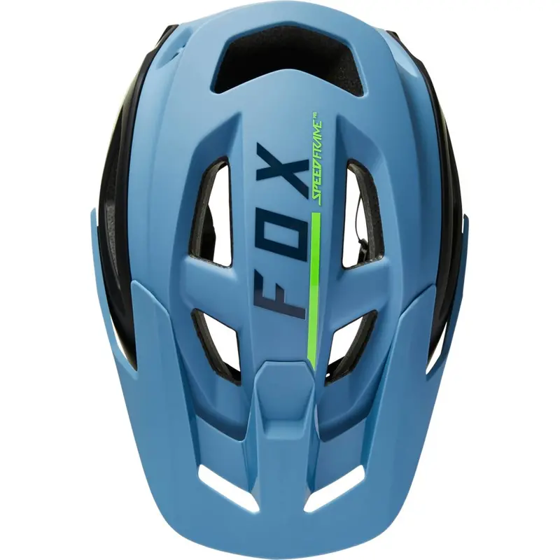 Fox Racing Speedframe Pro Mtb Helmet - Blocked - Dusty Blue 3