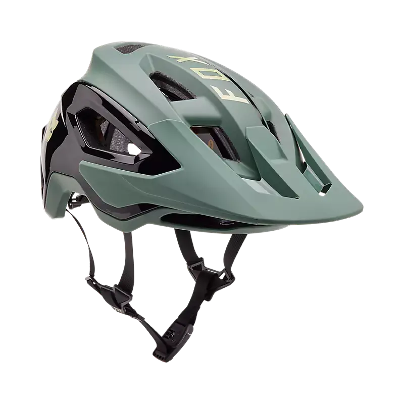 Fox Racing Speedframe Pro Mtb Helmet - Blocked - Hunter Green 2