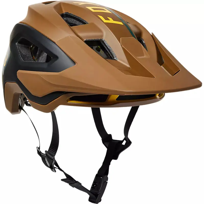Fox Racing Speedframe Pro Mtb Helmet - Blocked - Nutmeg 1