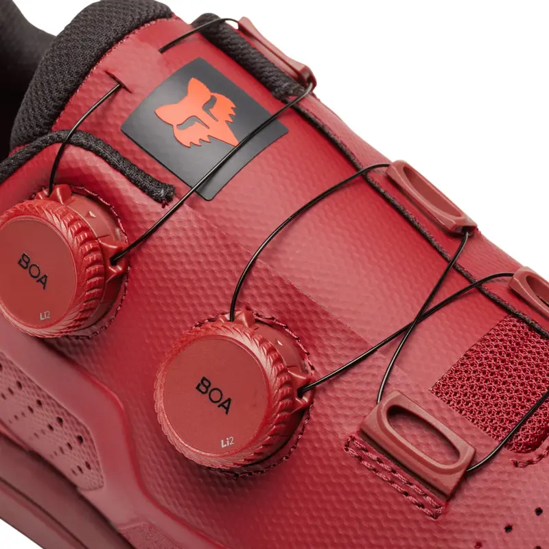 Fox Racing Union Boa Clipless Mtb Shoe - Red 6