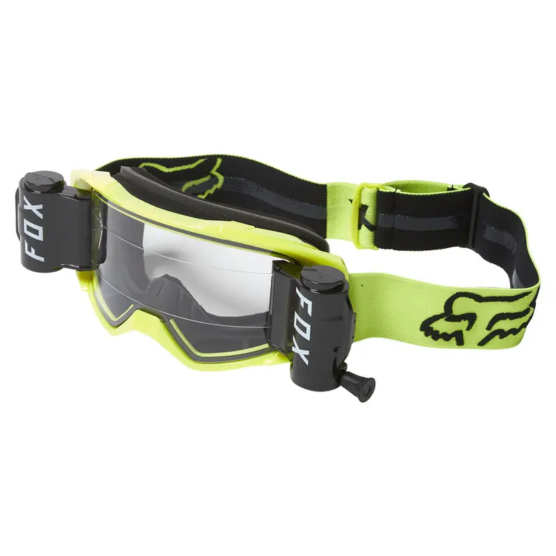 Fox Racing Vue Stray Roll Off Goggle - Black-Yellow 1