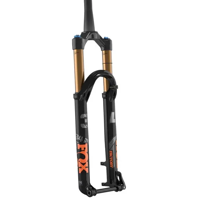 Fox Suspension 34 Float 140 Factory 29" 15Qrx110 - Shiny Black-Orange-Gloss Black Logo - 2022 1