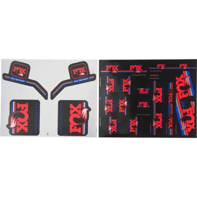 Fox Suspension Heritage Decal Kit For Forks And Shocks - Red/White/Blue 1