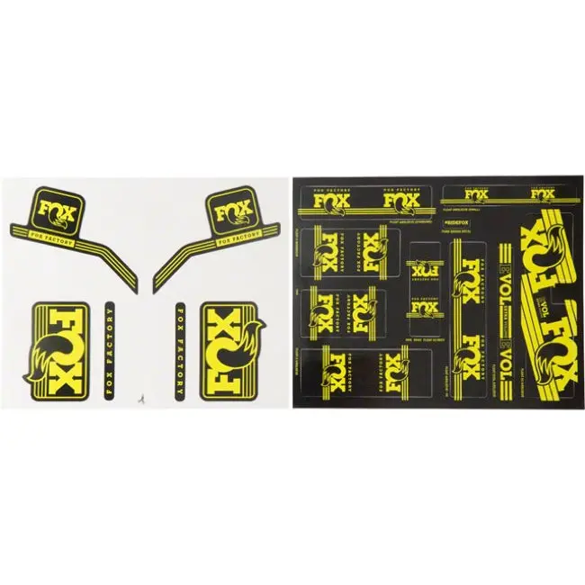 Fox Suspension Heritage Decal Kit For Forks And Shocks - Yellow 1