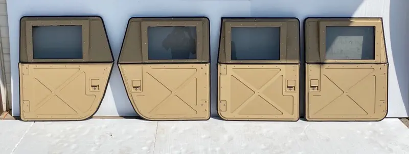 Front 2 Only Split X-Doors Convertible From Full Doors To Half Doors Fits Am General Humvee 4