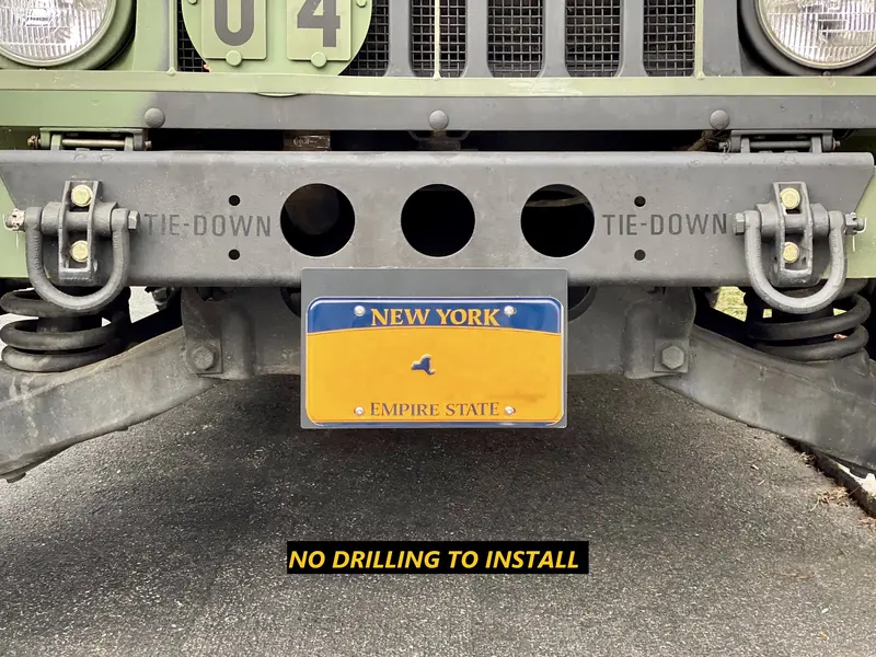 Front License Plate Holder Bracket Fits Humvee M998 Hmmwv Hummer H1 M1038 M1025 Mount 1