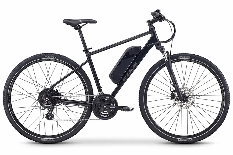 Fuji E-Traverse 2.1 Usa Electric Bike - Satin Black 1