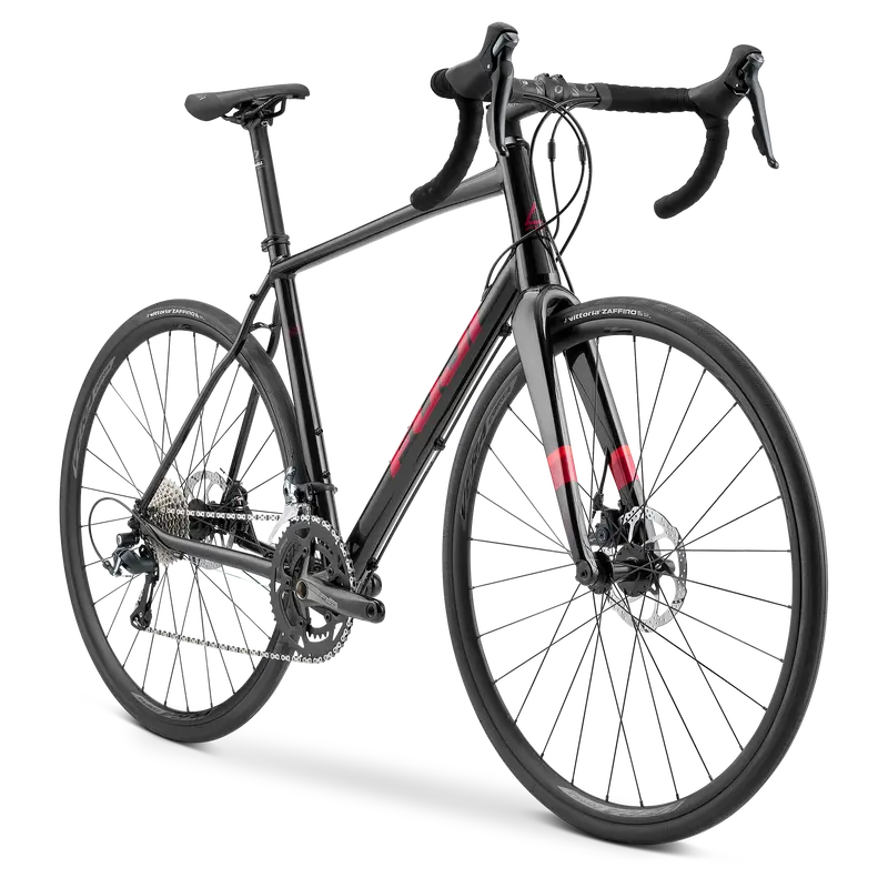 Fuji Sportif 1.3 Disc 700C - Pearl Black-Red Orange 2