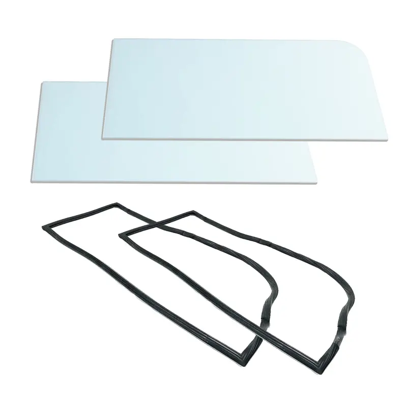 Full Bullet Resistant Humvee Windshield (2 Halves) + Full Gasket - Clear - Fits Hmmwv M998 M1038 1