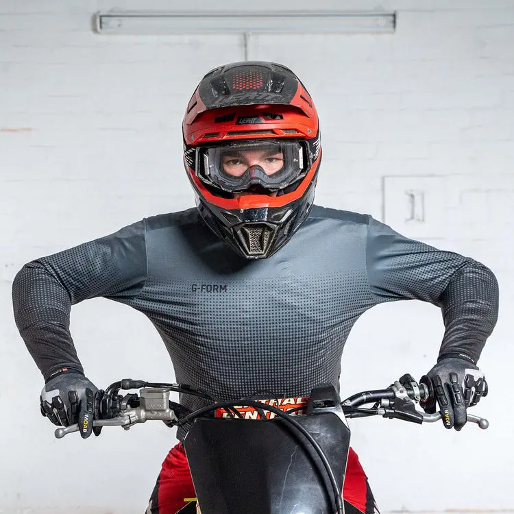 G-Form Fade Long Sleeve Mtb Jersey - Smoke 2