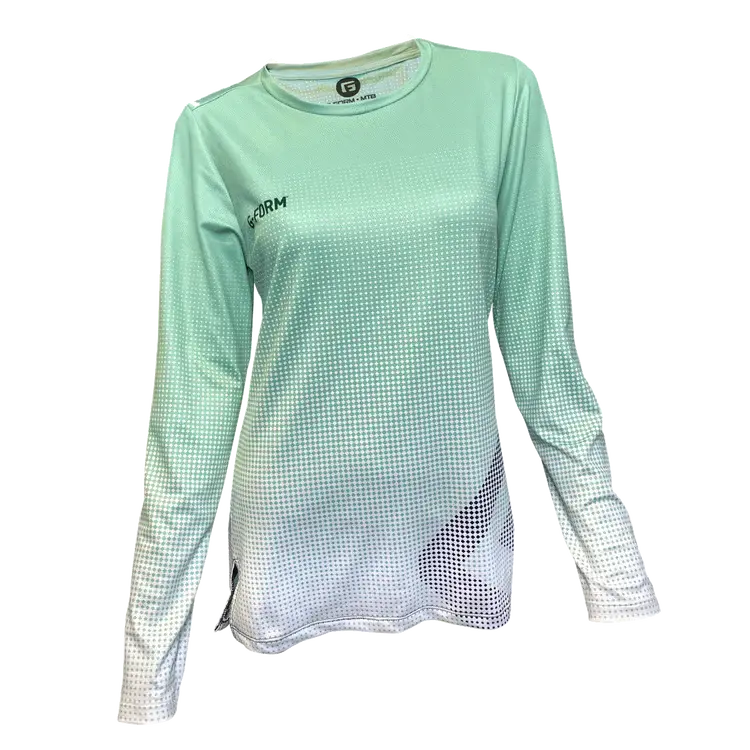 G-Form Fade Long Sleeve Mtb Jersey - Womens - Mint 1