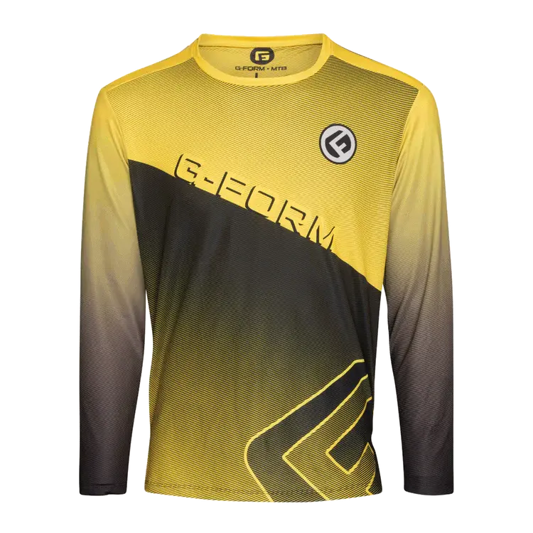 G-Form Podium Long Sleeve Mtb Jersey - Race Yellow 1
