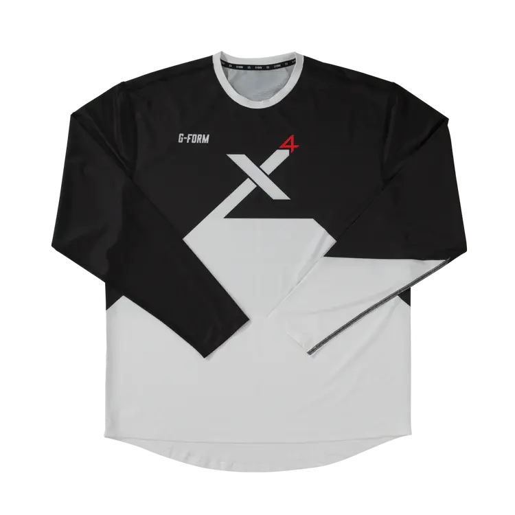 G-Form Pro-X4 Long Sleeve Mtb Jersey - Black-White 1