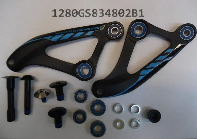 Giant Trance 2 27.5 Rocker Arm And Bolt Set - 2015 - Black-Blue 1