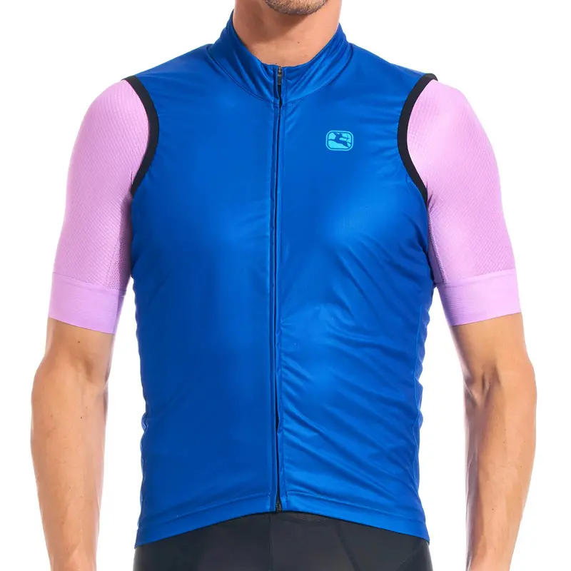 Giordana Wind Vest With Rear Pocket - Neon Blue 1