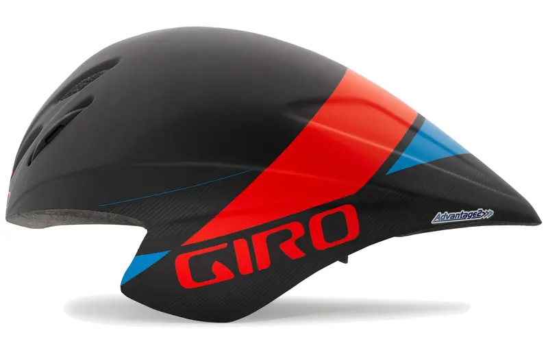 Giro Advantage 2 Time Trial Road Helmet - Black-Red-Blue 1