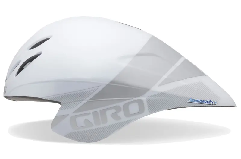 Giro Advantage 2 Time Trial Road Helmet - White-Silver 1
