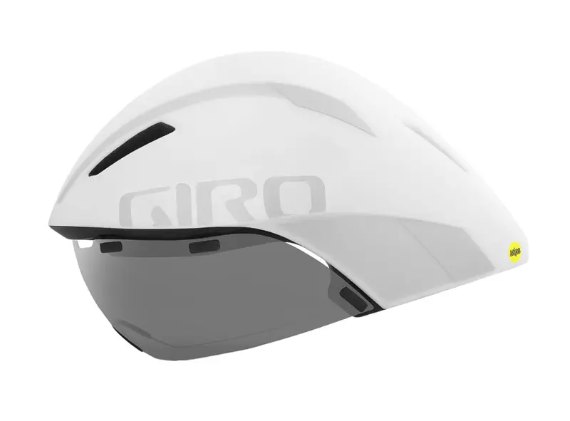 Giro Aerohead Mips Tri Helmet - Matt White-Silver 1