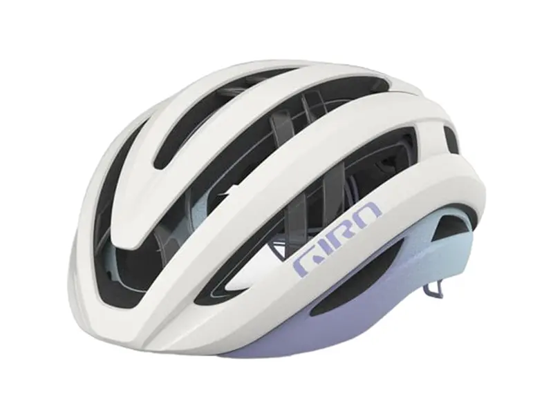 Giro Aries Spherical Road Helmet - Matt White-Light Lilac Fade 1