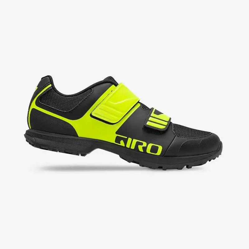 Giro Berm Clipless Mtb Shoe - Black-Citron Green 2