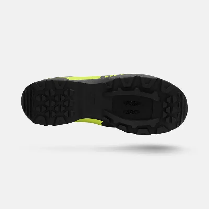 Giro Berm Clipless Mtb Shoe - Black-Citron Green 3