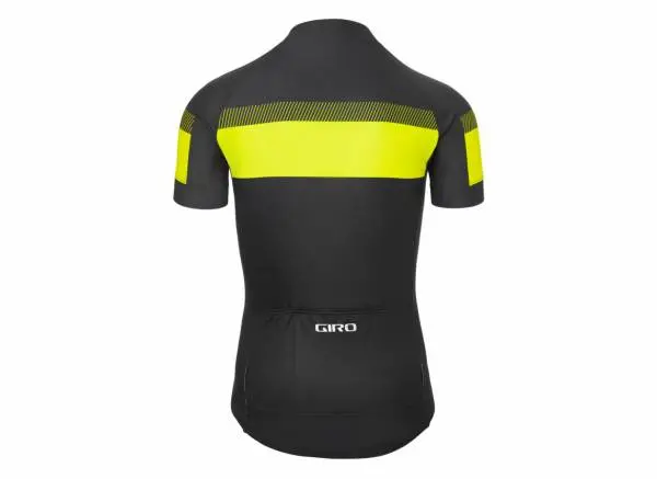 Giro Chrono Sport Short Sleeve Road Jersey - Black-Hiviz Yellow Sprint 2