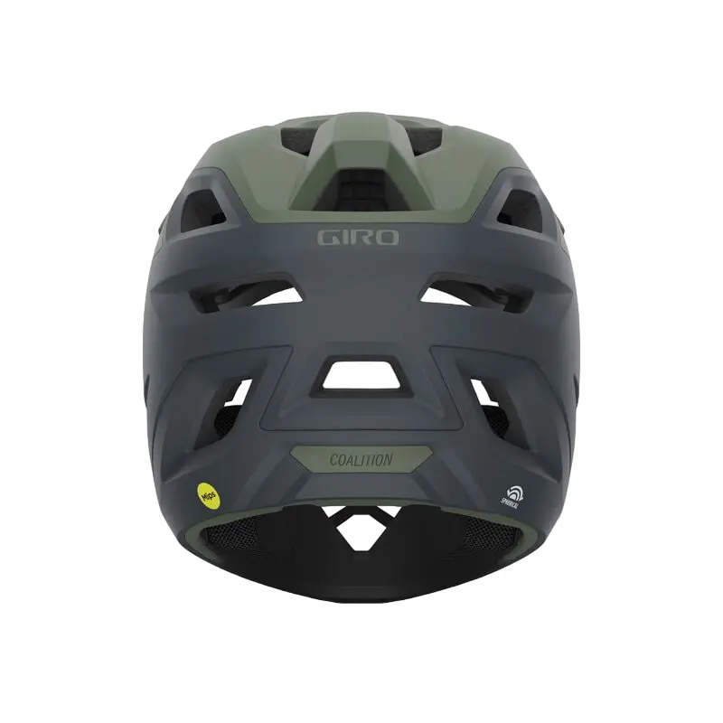 Giro Coalition Spherical Full Face Helmet - Matt Hedge Green-Dark Shark 3